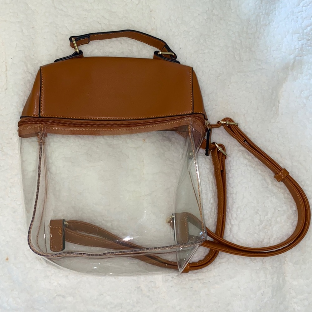Clear College Gameday Leather Backpack
